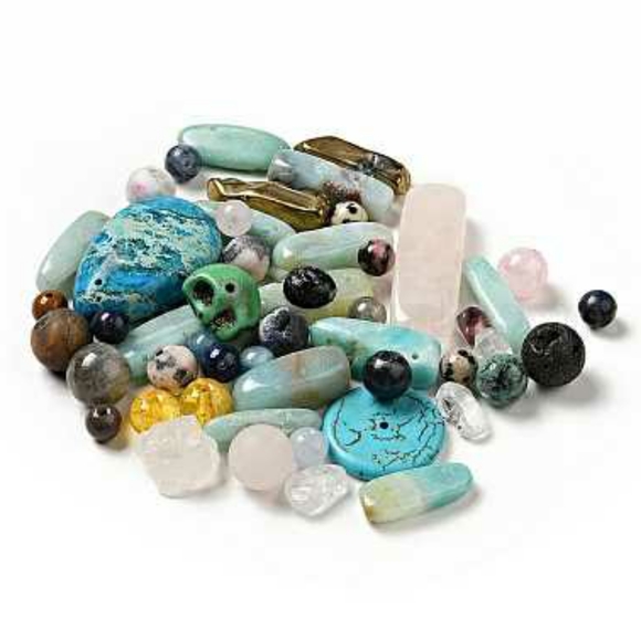 Semi Precious Gemstones Beads Crystals Stones Rocks Jewelry Findings - Picture 2 of 9